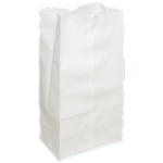 16 lb White Paper Bags