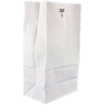 06 lb White Paper Bags