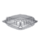 8x8 Clear Hinged Lid (Shallow)