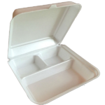 3 Compartment Foam Hinged Lid, Large