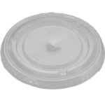 Flat Clear Lid with Straw Slot (107mm)(500CT)