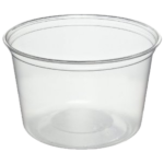 16 oz Clear Round Deli Containers and Lids