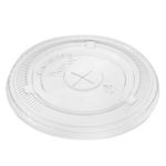 Flat Lids with Straw Slot fits 16oz and 24oz (92mm)