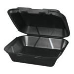 Foam Hinged 8x8 Black 1 Compartment