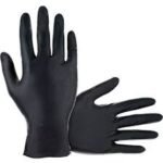 Black Nitrile Gloves - Medium