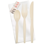 Heavy Weight Cutlery Kits (White)