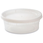 08 oz Plastic Soup Container With Lids