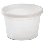 16 oz Plastic Soup Container With Lids