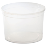 64 oz Plastic Soup Containers (Lids Included)