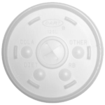 Dart 12SL Translucent Lid With Straw Slot