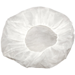 21" White Bouffant Cap