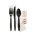 Heavy Weight Cutlery Kits (Black)