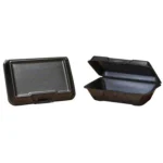 Foam Hinged Black 9x6x3 Single Compartment
