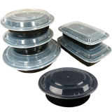 Black Meal Prep Containers