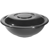 Black and Clear Salad Bowls